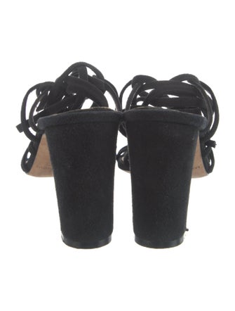 Manolo Blahnik Suede Gladiator Sandals