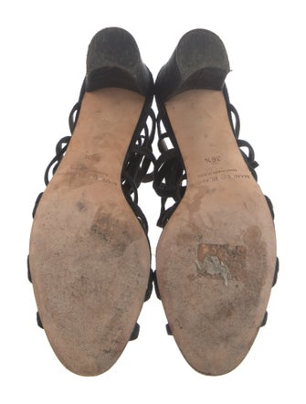 Manolo Blahnik Suede Gladiator Sandals