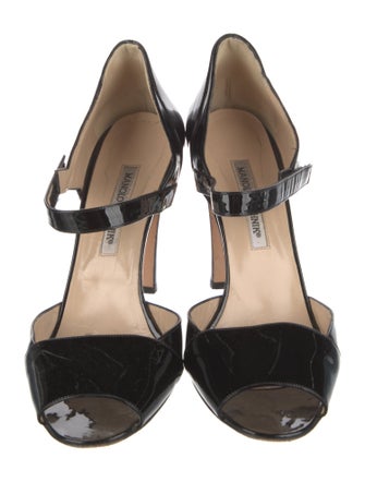 Manolo Blahnik Patent Leather D'Orsay Pumps