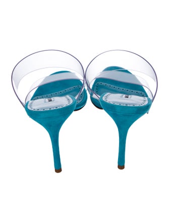 Manolo Blahnik PVC Slides