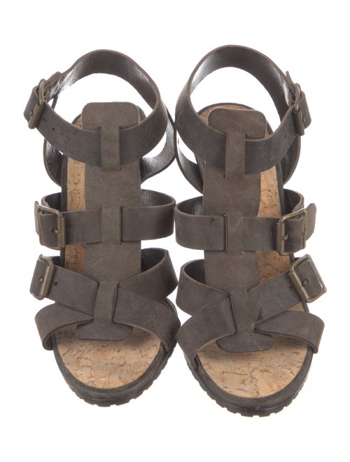 Manolo Blahnik Leather Gladiator Sandals