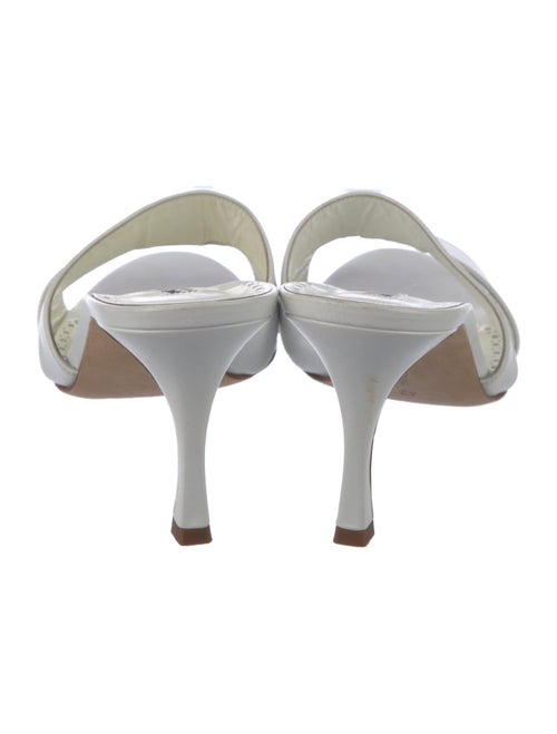 Manolo Blahnik Leather Slides