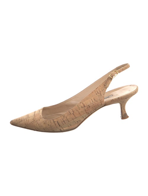 Manolo Blahnik Printed Slingback Pumps