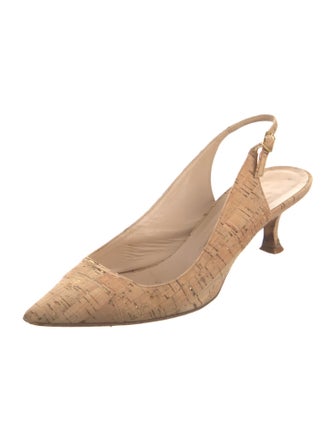 Manolo Blahnik Printed Slingback Pumps