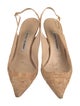 Manolo Blahnik Printed Slingback Pumps