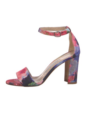 Manolo Blahnik Printed Sandals
