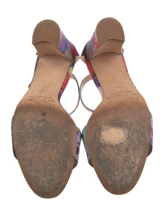 Manolo Blahnik Printed Sandals