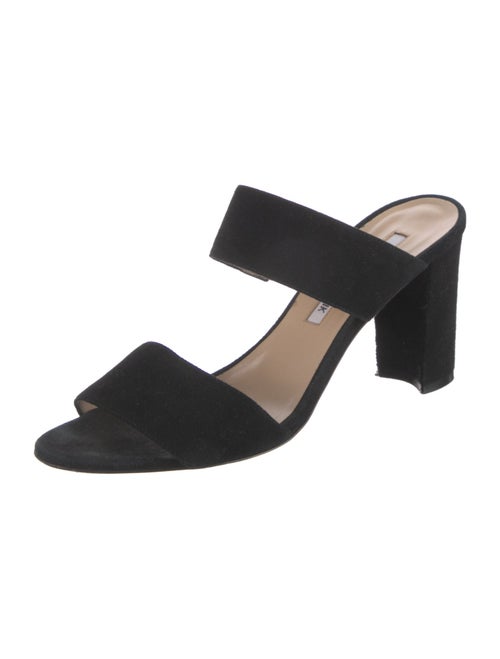Manolo Blahnik Suede Slides