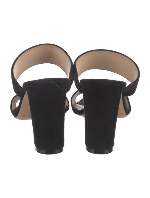 Manolo Blahnik Suede Slides