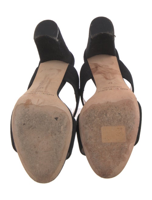 Manolo Blahnik Suede Slides