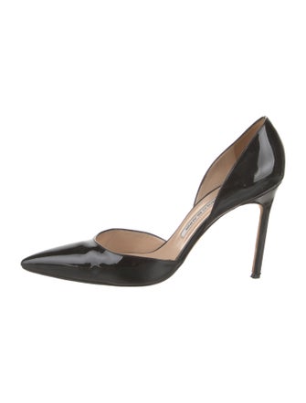 Manolo Blahnik Patent Leather D'Orsay Pumps