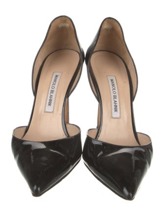 Manolo Blahnik Patent Leather D'Orsay Pumps