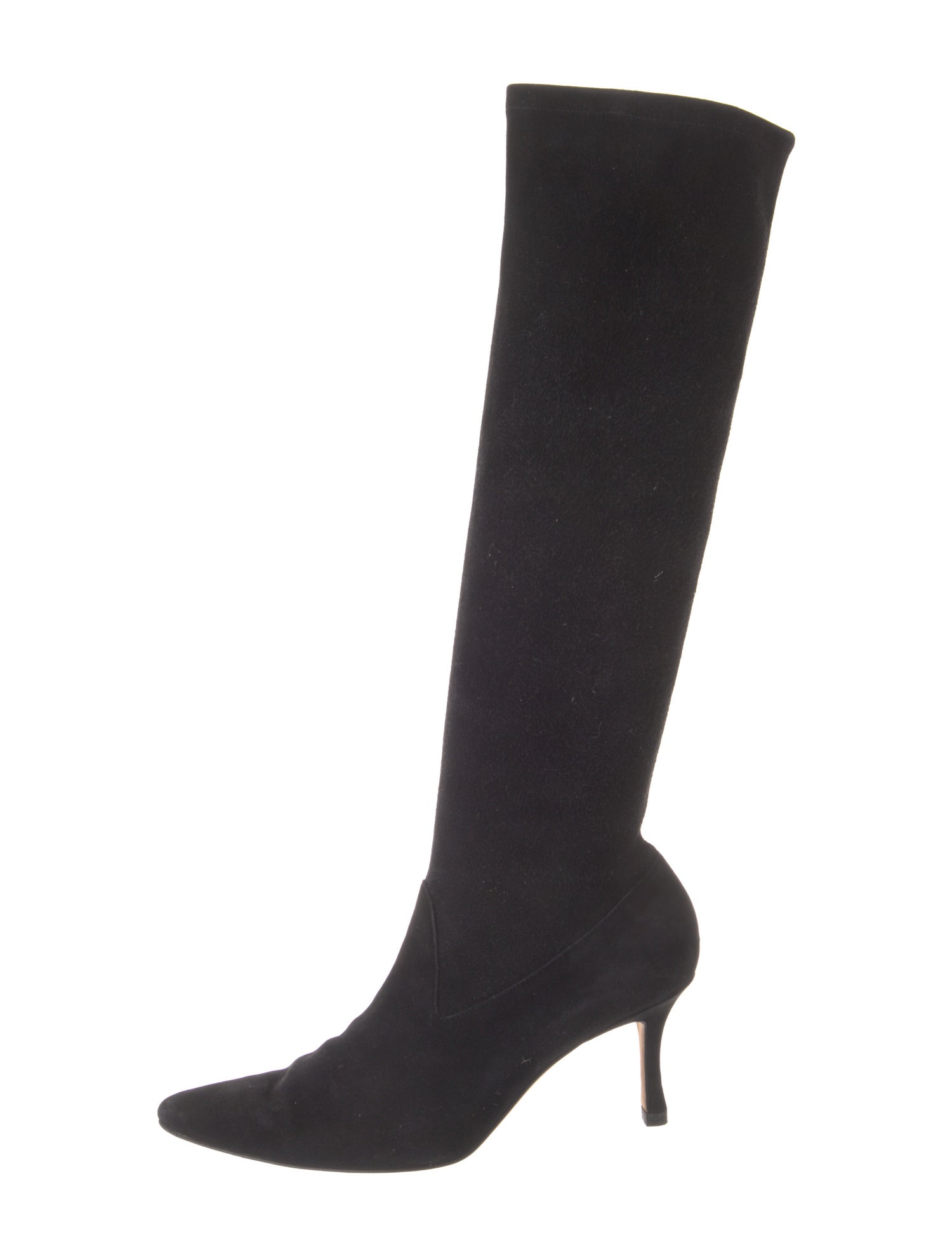Manolo Blahnik Suede Sock Boots