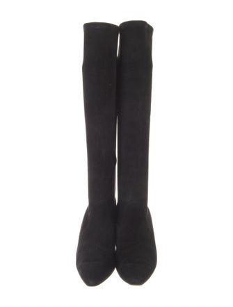 Manolo Blahnik Suede Sock Boots