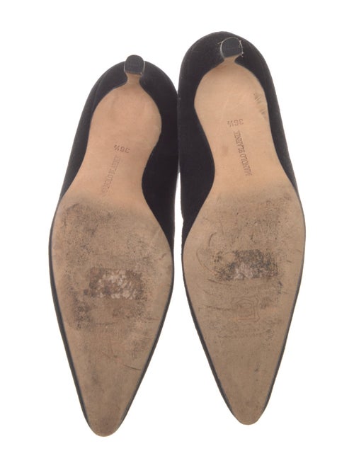 Manolo Blahnik Suede Sock Boots