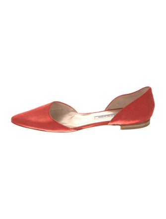Manolo Blahnik Suede D'Orsay Flats