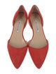 Manolo Blahnik Suede D'Orsay Flats