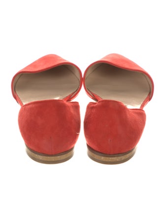 Manolo Blahnik Suede D'Orsay Flats