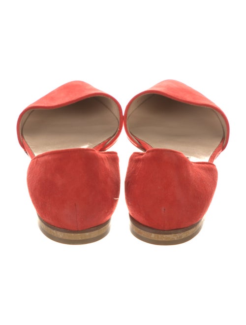 Manolo Blahnik Suede D'Orsay Flats