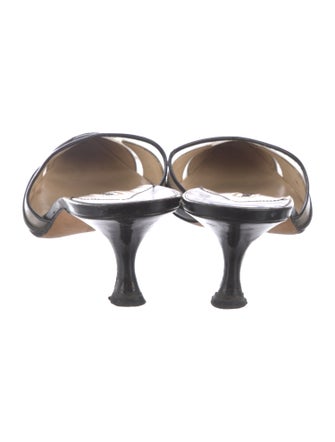 Manolo Blahnik Leather Mules