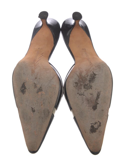 Manolo Blahnik Leather Mules