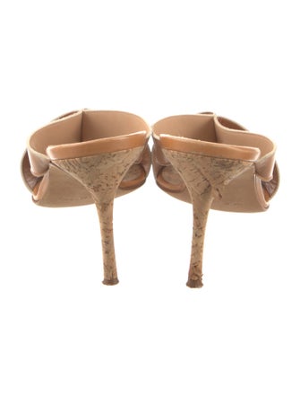 Manolo Blahnik Leather Slides