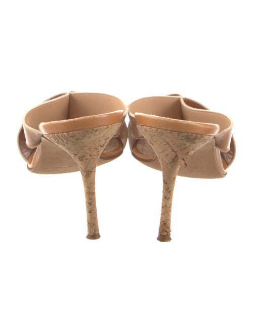 Manolo Blahnik Leather Slides