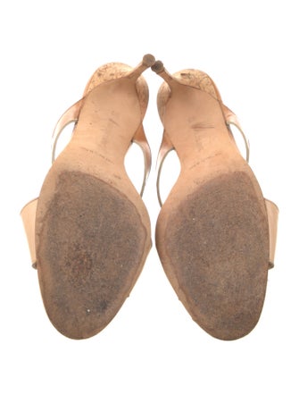 Manolo Blahnik Leather Slides