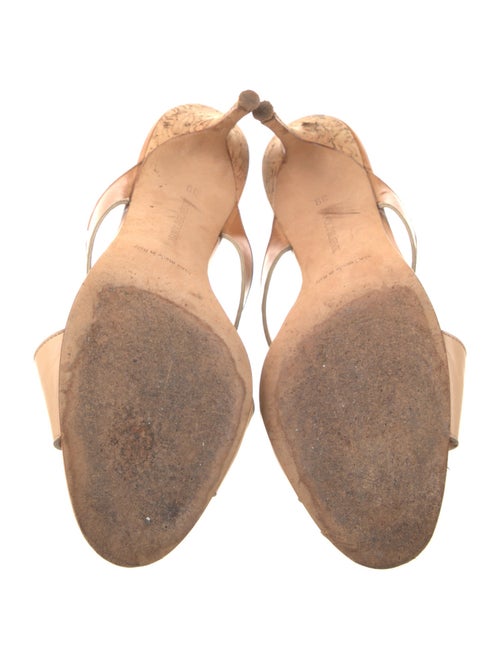 Manolo Blahnik Leather Slides