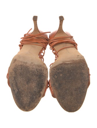 Manolo Blahnik Leather Gladiator Sandals