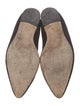 Manolo Blahnik Suede Scalloped Accent Ballet Flats