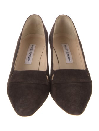 Manolo Blahnik Suede Pumps