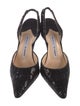 Manolo Blahnik Sequin Embellishments Slingback Pumps