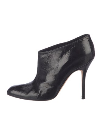 Manolo Blahnik Patent Leather Boots