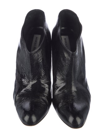 Manolo Blahnik Patent Leather Boots