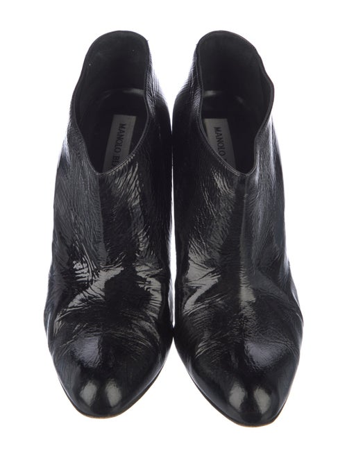 Manolo Blahnik Patent Leather Boots