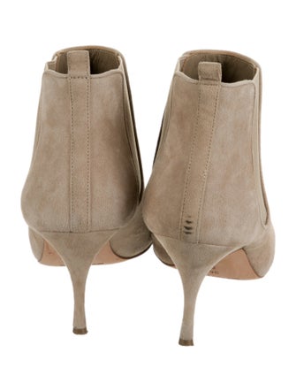 Manolo Blahnik Suede Chelsea Boots