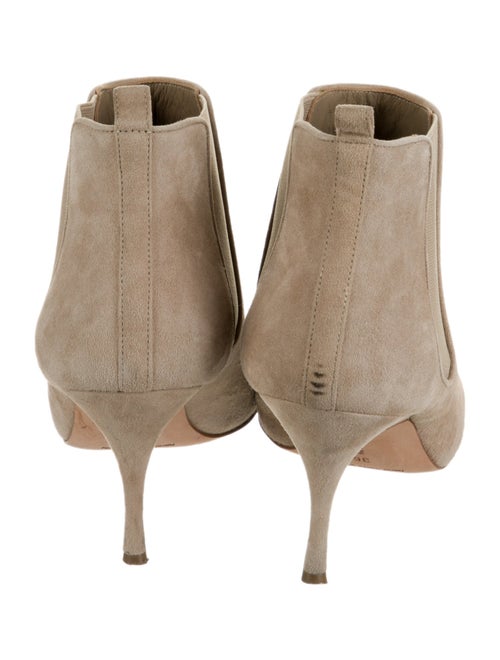 Manolo Blahnik Suede Chelsea Boots
