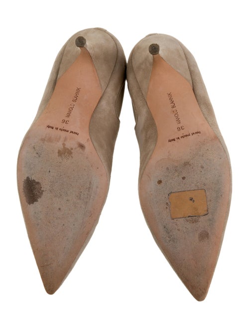 Manolo Blahnik Suede Chelsea Boots