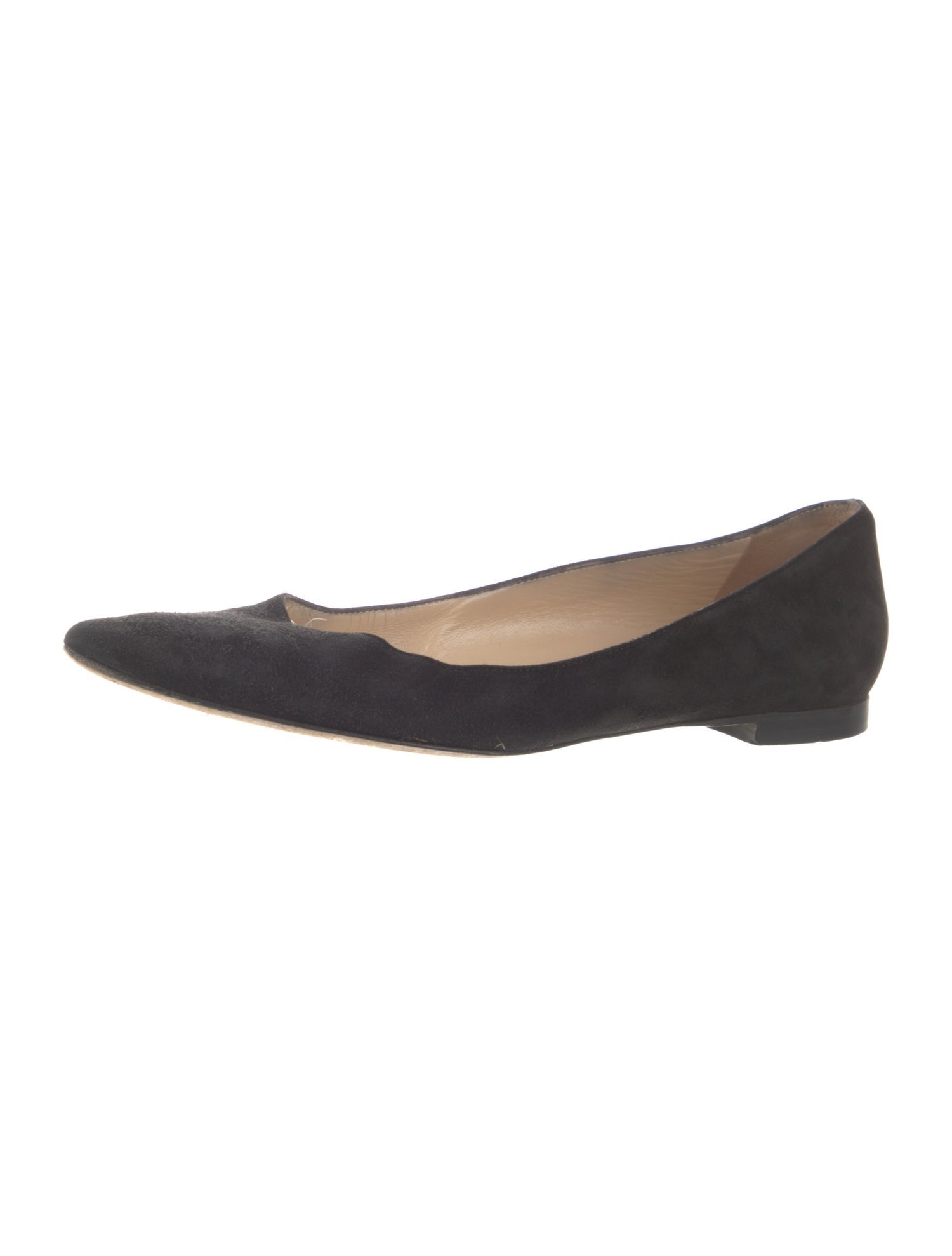 Manolo Blahnik Suede Flats