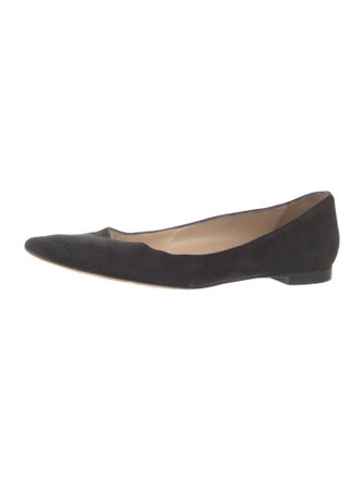 Manolo Blahnik Suede Flats