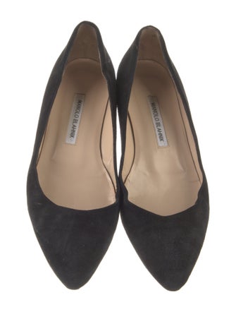 Manolo Blahnik Suede Flats