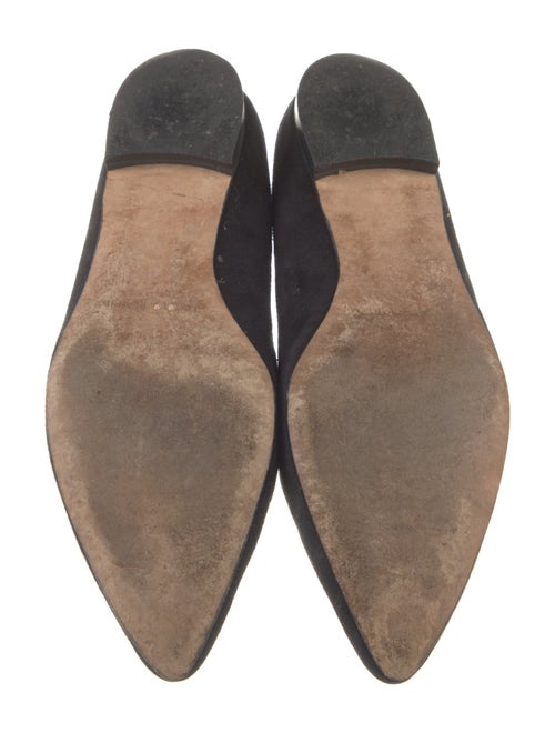 Manolo Blahnik Suede Flats