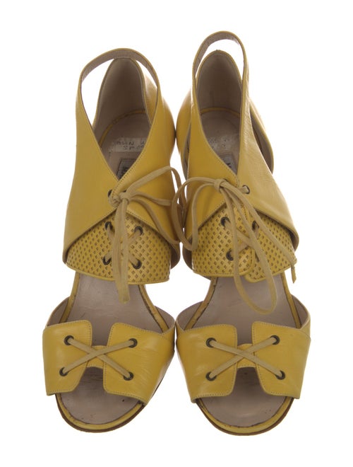 Manolo Blahnik Leather Slingback Sandals