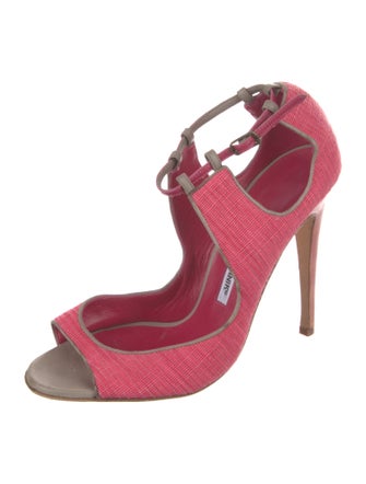 Manolo Blahnik Printed Sandals