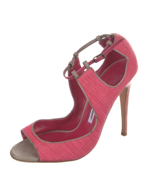 Manolo Blahnik Printed Sandals