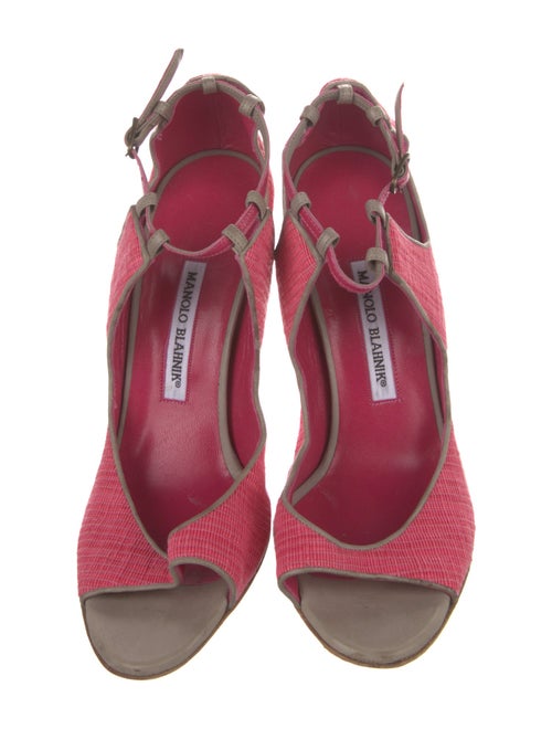 Manolo Blahnik Printed Sandals