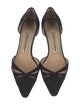 Manolo Blahnik Suede D'Orsay Pumps