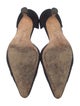 Manolo Blahnik Suede D'Orsay Pumps