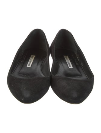 Manolo Blahnik Suede Flats